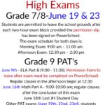 Information on Grade 7&8 Exams (1)